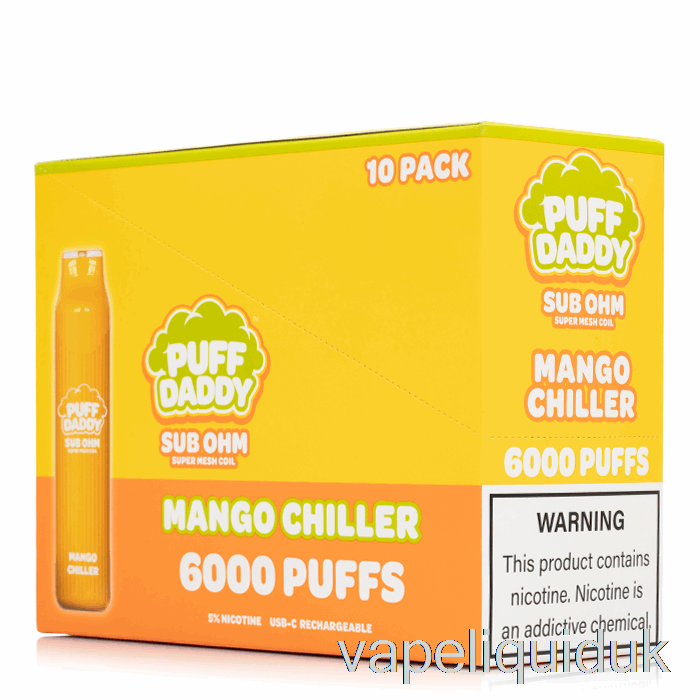 [10-Pack] Puff Daddy 6000 Disposable Vape Juice
